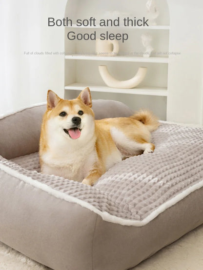 New Cat Bed Dog Pet Bed Kennel Non-Slip Winter Warm Small Dog Kennel Sleeping Removed Washed Soft Puppy Cushion Cat Supplies