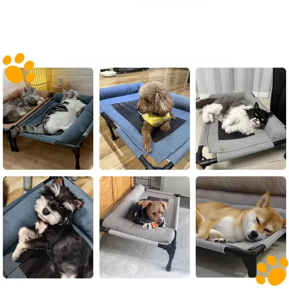 Pawinos™ Elevated Cooling Dog Bed – Breathable Raised Mesh Bed for Small & Medium Dogs