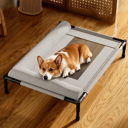 Pawinos™ Elevated Cooling Dog Bed – Breathable Raised Mesh Bed for Small & Medium Dogs