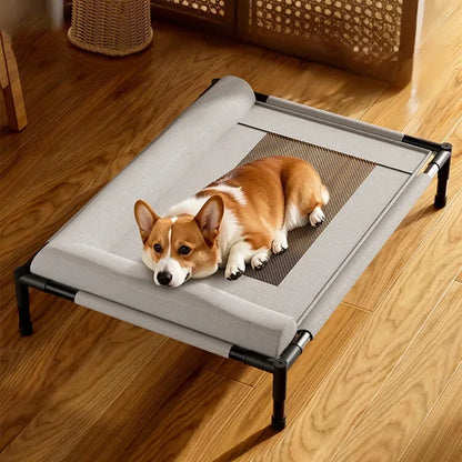 Pawinos™ Elevated Cooling Dog Bed – Breathable Raised Mesh Bed for Small & Medium Dogs