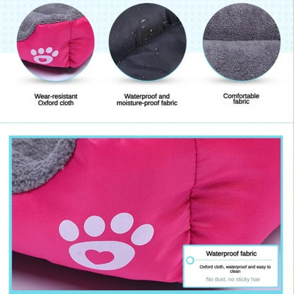 Pawinos™ Plush Dog Sofa Bed – Washable Cozy Pet Bed for Medium & Large Dogs