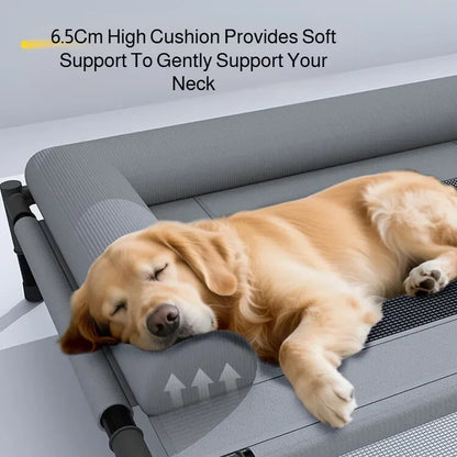 Pawinos™ Elevated Cooling Dog Bed – Breathable Raised Mesh Bed for Small & Medium Dogs