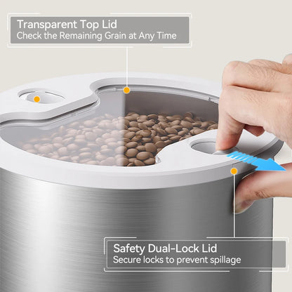 Pawinos™ Smart Automatic Pet Feeder – WiFi App-Controlled 4.5L Food Dispenser for Cats & Dogs