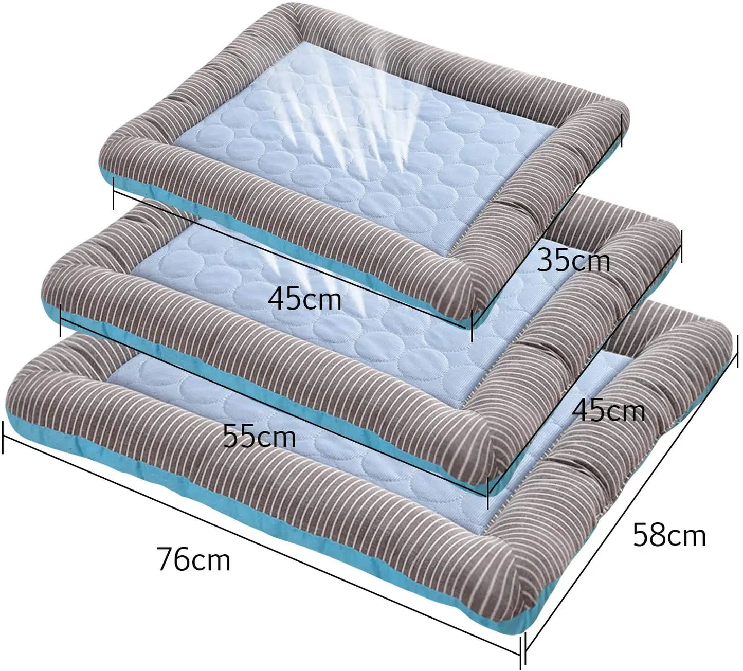 Pawinos™ Cooling Pet Mat – Breathable Summer Bed for Dogs & Cats