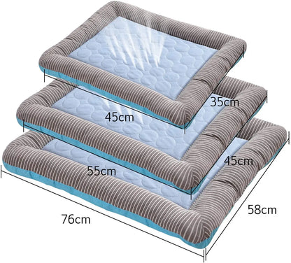 Pawinos™ Cooling Pet Mat – Breathable Summer Bed for Dogs & Cats