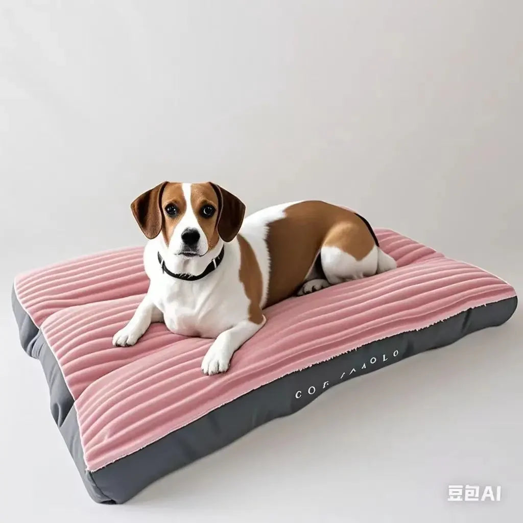 Pawinos™ Large Dog Bed – Washable Corduroy Pet Mat for Medium & Large Dogs