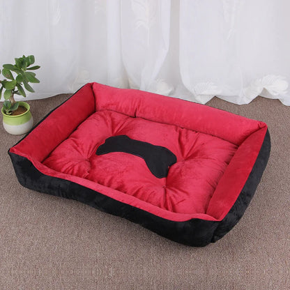 Pawinos™ Plush Dog Sofa Bed – Washable Cozy Pet Bed for Medium & Large Dogs