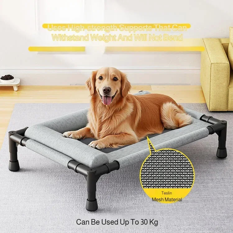 Pawinos™ Elevated Cooling Dog Bed – Breathable Raised Mesh Bed for Small & Medium Dogs