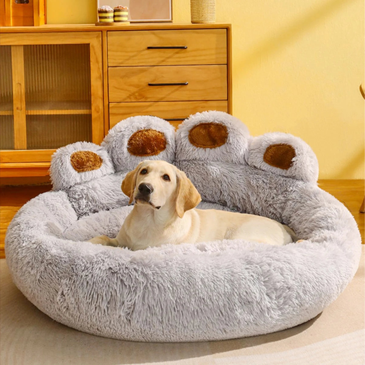 awinos™ Fluffy Plush Dog Bed – Cozy Washable Bed for Small, Medium & Large Dogs