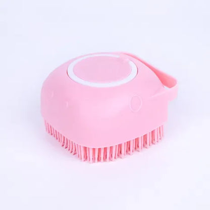 Pawinos™ 2-in-1 Pet Bath & Grooming Brush – Silicone Shampoo Massage Brush for Dogs & Cats