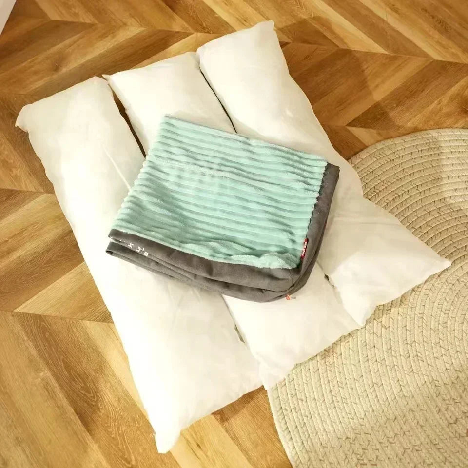 Pawinos™ Large Dog Bed – Washable Corduroy Pet Mat for Medium & Large Dogs