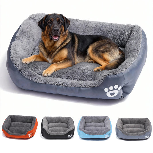 Pawinos™ Plush Dog Sofa Bed – Washable Cozy Pet Bed for Medium & Large Dogs