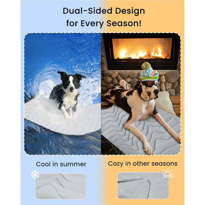 Pawinos™ Cooling Pet Mat for Dogs & Cats | Self-Cooling Summer Sleeping Pad