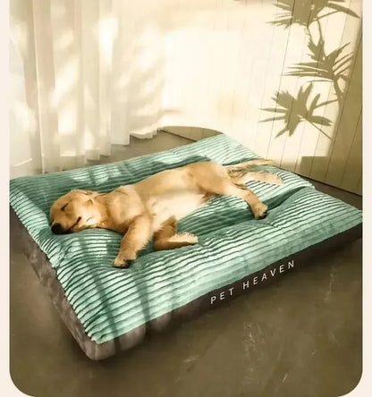 Pawinos™ Large Dog Bed – Washable Corduroy Pet Mat for Medium & Large Dogs