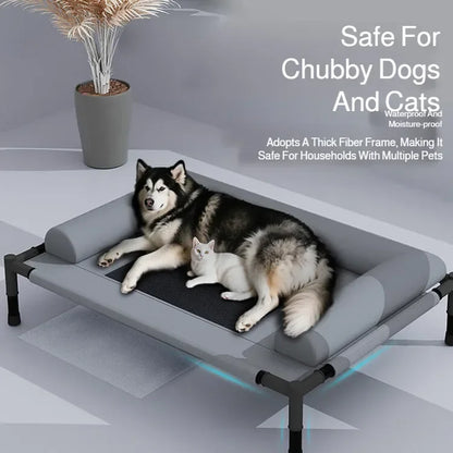 Pawinos™ Elevated Cooling Dog Bed – Breathable Raised Mesh Bed for Small & Medium Dogs
