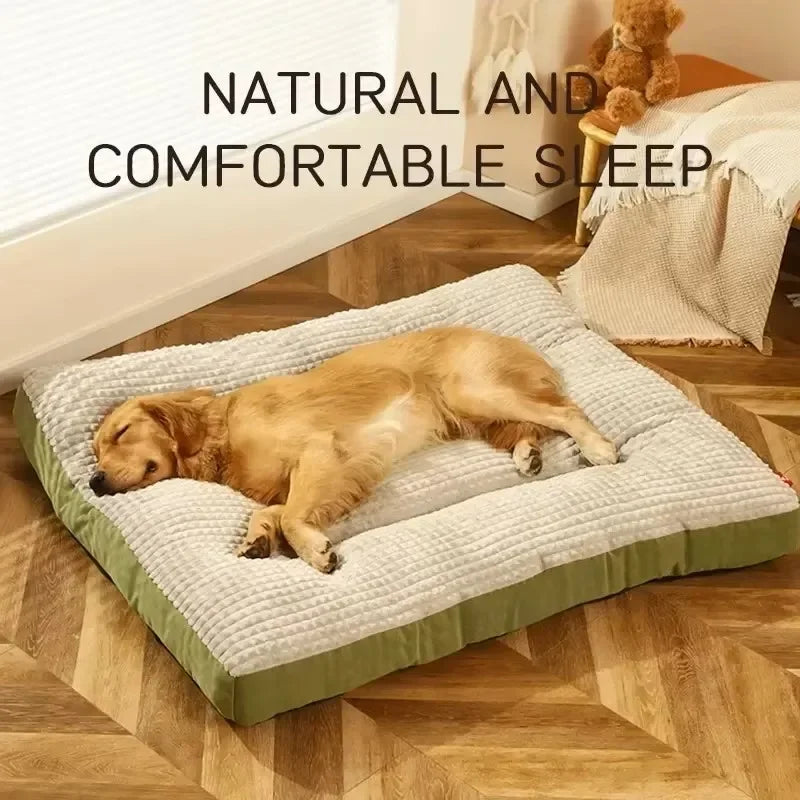 Pawinos™ Large Dog Bed – Washable Corduroy Pet Mat for Medium & Large Dogs