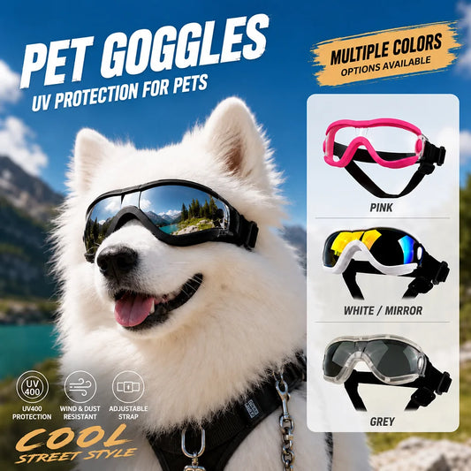 Pawinos™ UV Protection Dog Goggles – Sunglasses for Small & Medium Dogs