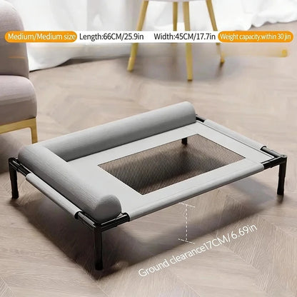 Pawinos™ Elevated Cooling Dog Bed – Breathable Raised Mesh Bed for Small & Medium Dogs