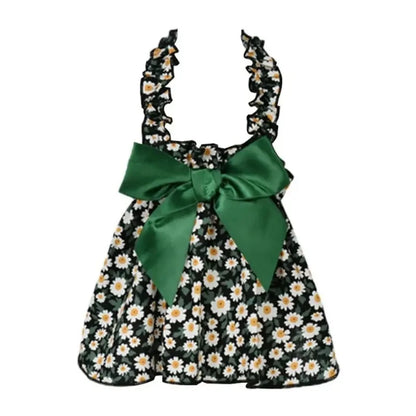 Pawinos™ Floral Dog Dress – Summer Sleeveless Dress for Small Dogs & Cats