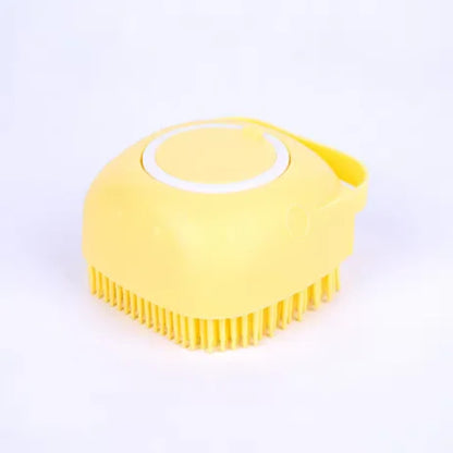 Pawinos™ 2-in-1 Pet Bath & Grooming Brush – Silicone Shampoo Massage Brush for Dogs & Cats