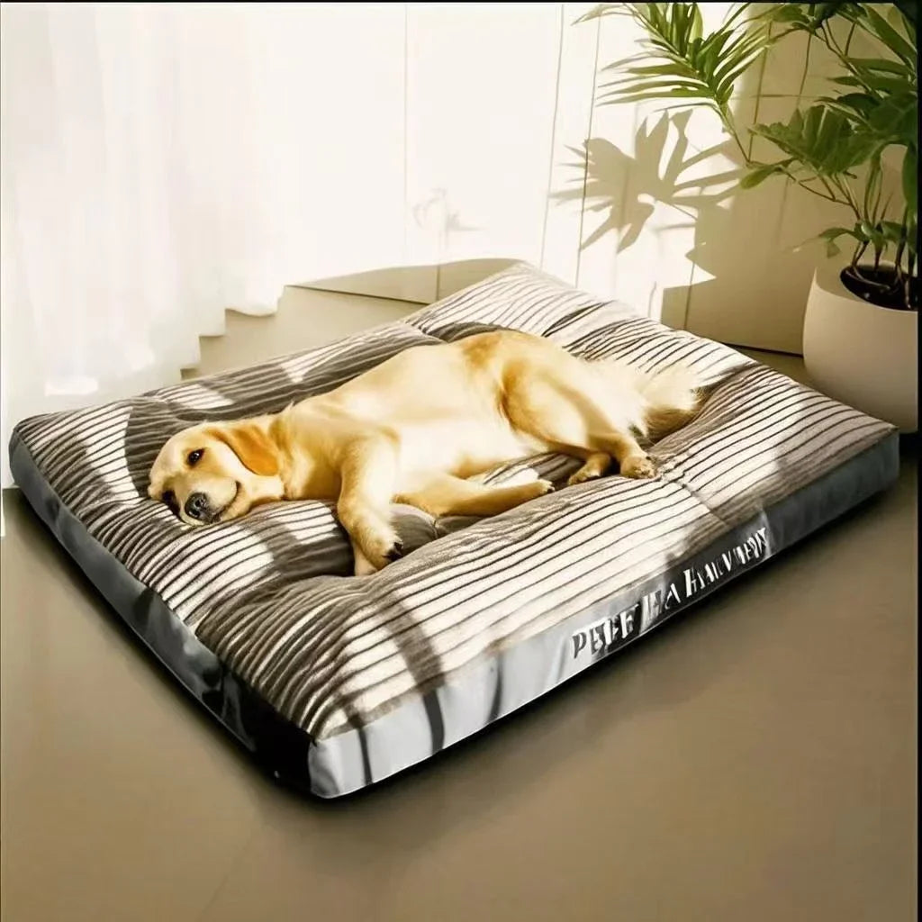 Pawinos™ Large Dog Bed – Washable Corduroy Pet Mat for Medium & Large Dogs