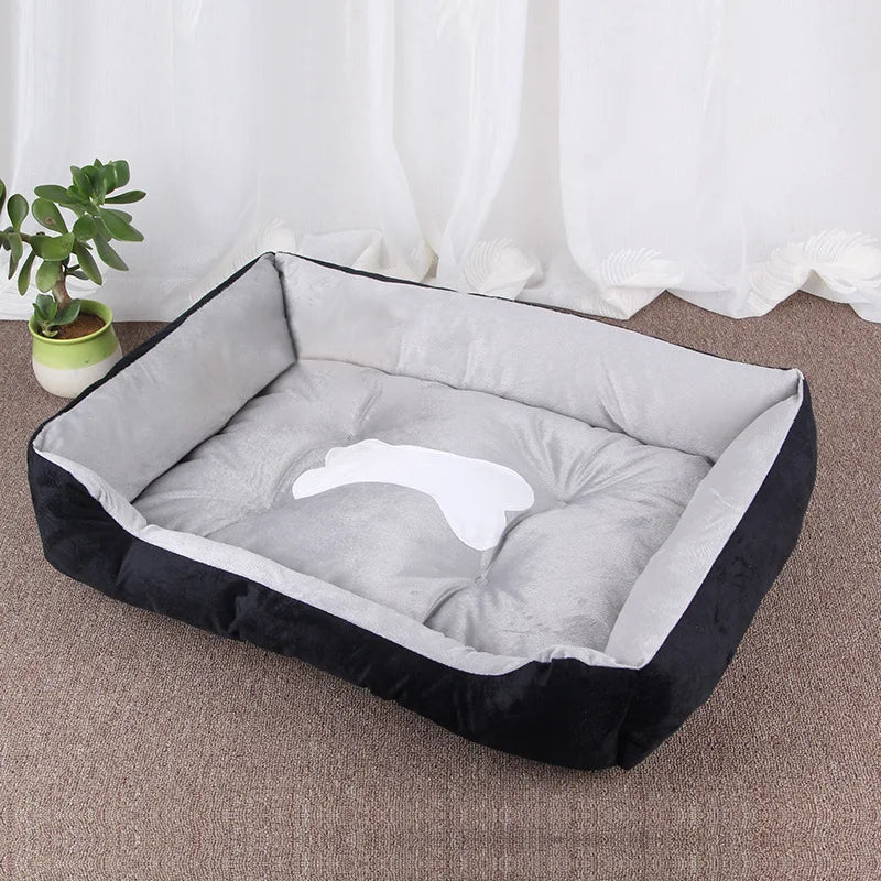 Pawinos™ Plush Dog Sofa Bed – Washable Cozy Pet Bed for Medium & Large Dogs