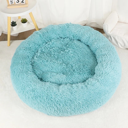 Pawinos™ Calming Donut Dog Bed – Plush Washable Bed for Small, Medium & Large Dogs