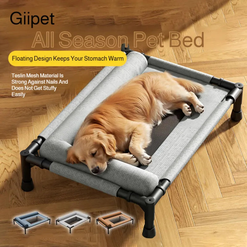 Pawinos™ Elevated Cooling Dog Bed – Breathable Raised Mesh Bed for Small & Medium Dogs