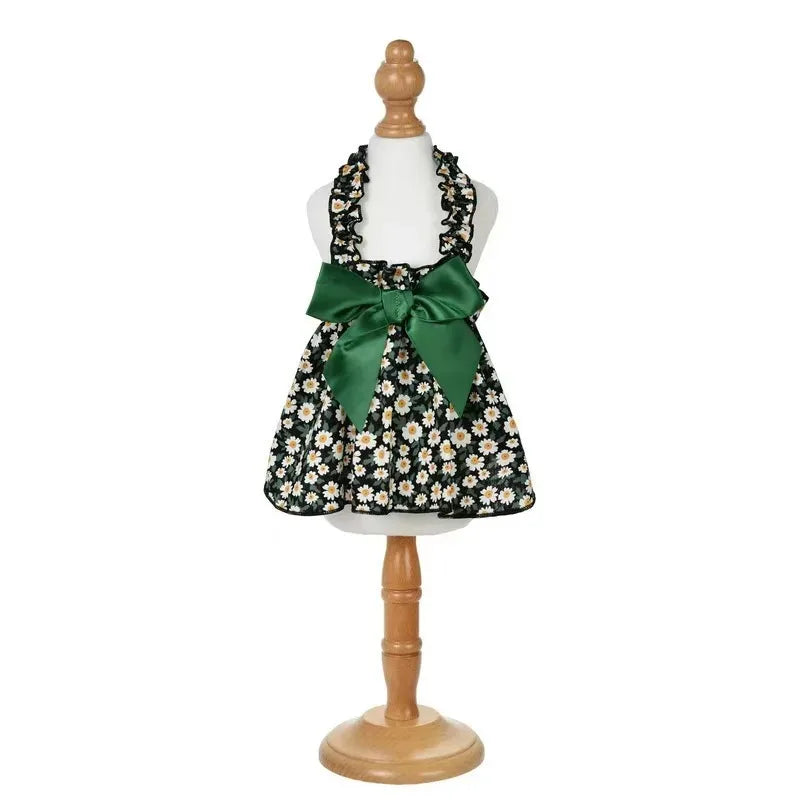 Pawinos™ Floral Dog Dress – Summer Sleeveless Dress for Small Dogs & Cats