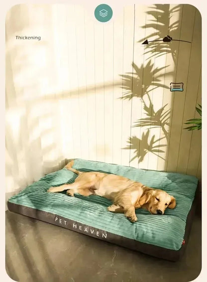 Pawinos™ Large Dog Bed – Washable Corduroy Pet Mat for Medium & Large Dogs