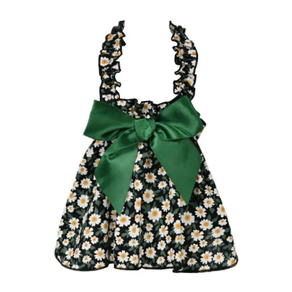 Pawinos™ Floral Dog Dress – Summer Sleeveless Dress for Small Dogs & Cats