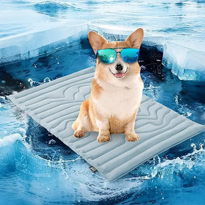 Pawinos™ Cooling Pet Mat for Dogs & Cats | Self-Cooling Summer Sleeping Pad