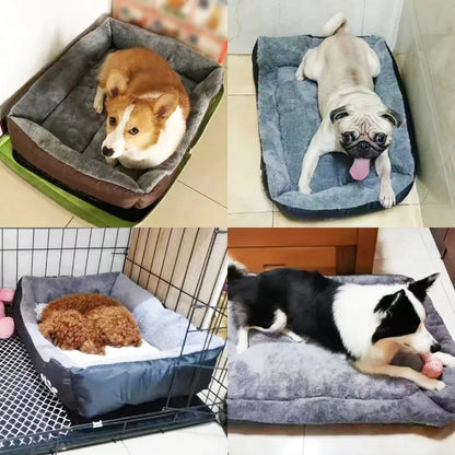 Pawinos™ Plush Dog Sofa Bed – Washable Cozy Pet Bed for Medium & Large Dogs
