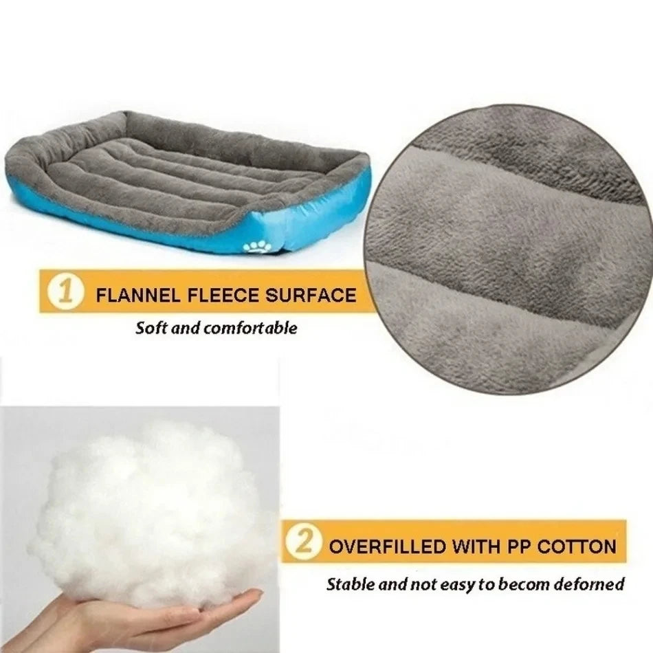 Pawinos™ Plush Dog Sofa Bed – Washable Cozy Pet Bed for Medium & Large Dogs