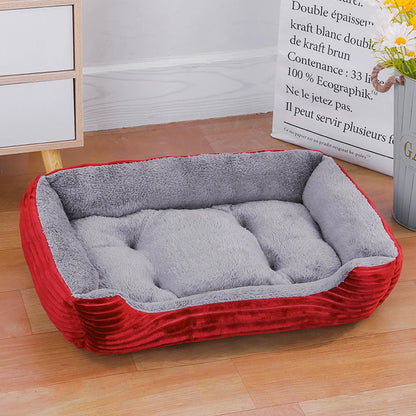 Pawinos™ Plush Dog Sofa Bed – Washable Cozy Pet Bed for Medium & Large Dogs