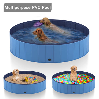Pawinos™ Foldable Dog Pool – Portable Pet Swimming Pool & Bath Tub for Dogs & Cats