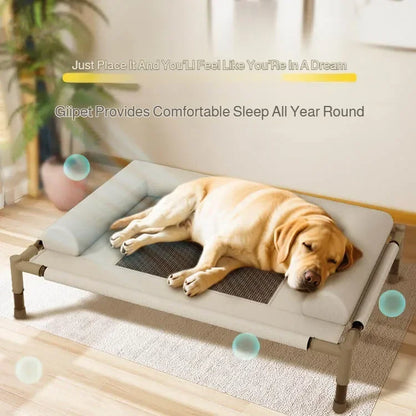 Pawinos™ Elevated Cooling Dog Bed – Breathable Raised Mesh Bed for Small & Medium Dogs