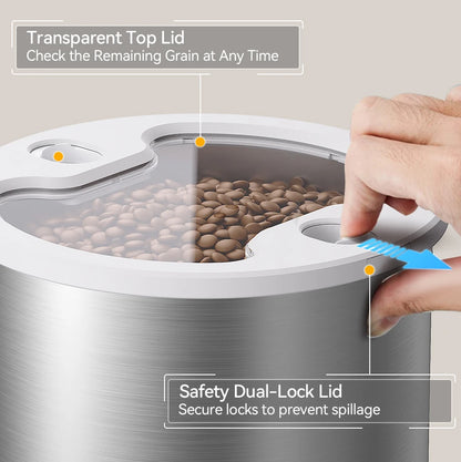 Pawinos™ Smart Automatic Pet Feeder – WiFi App-Controlled 4.5L Food Dispenser for Cats & Dogs