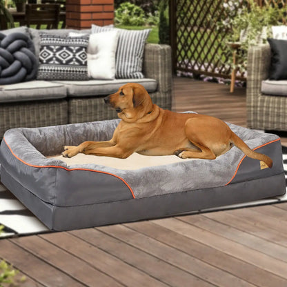 Pawinos™ Orthopedic Dog Bed – Memory Foam Pet Bed with Removable Washable Cover