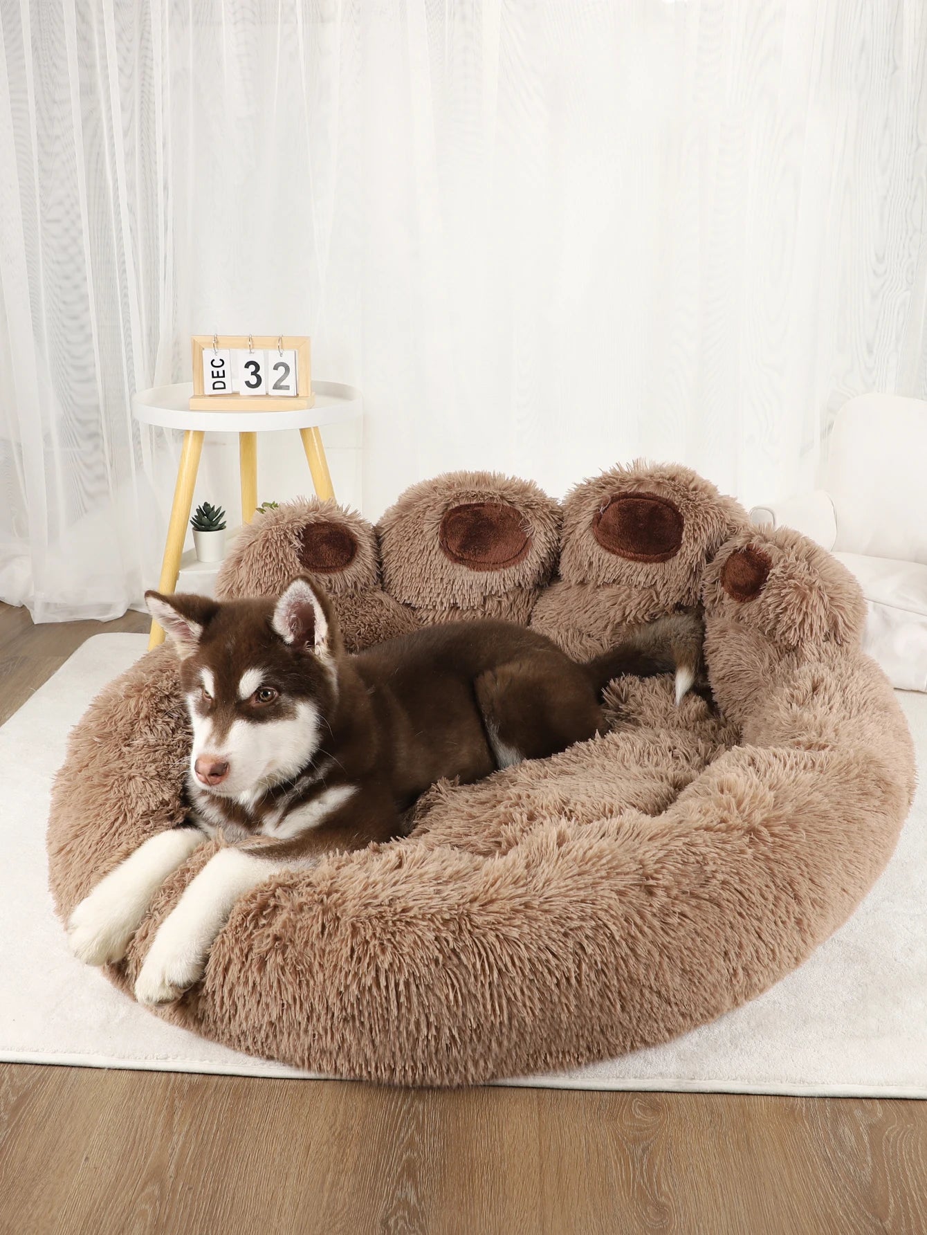 awinos™ Fluffy Plush Dog Bed – Cozy Washable Bed for Small, Medium & Large Dogs