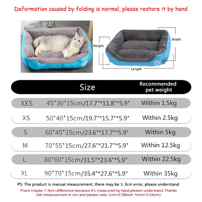 Pawinos™ Plush Dog Sofa Bed – Washable Cozy Pet Bed for Medium & Large Dogs
