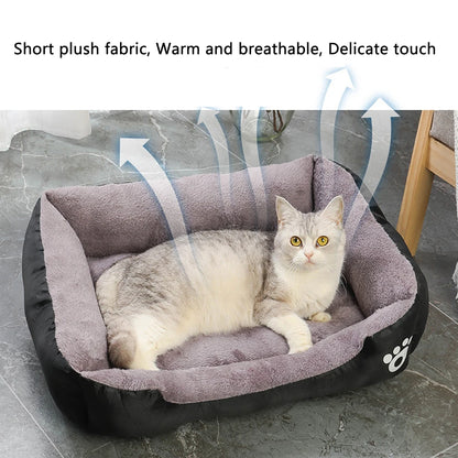Pawinos™ Plush Dog Sofa Bed – Washable Cozy Pet Bed for Medium & Large Dogs