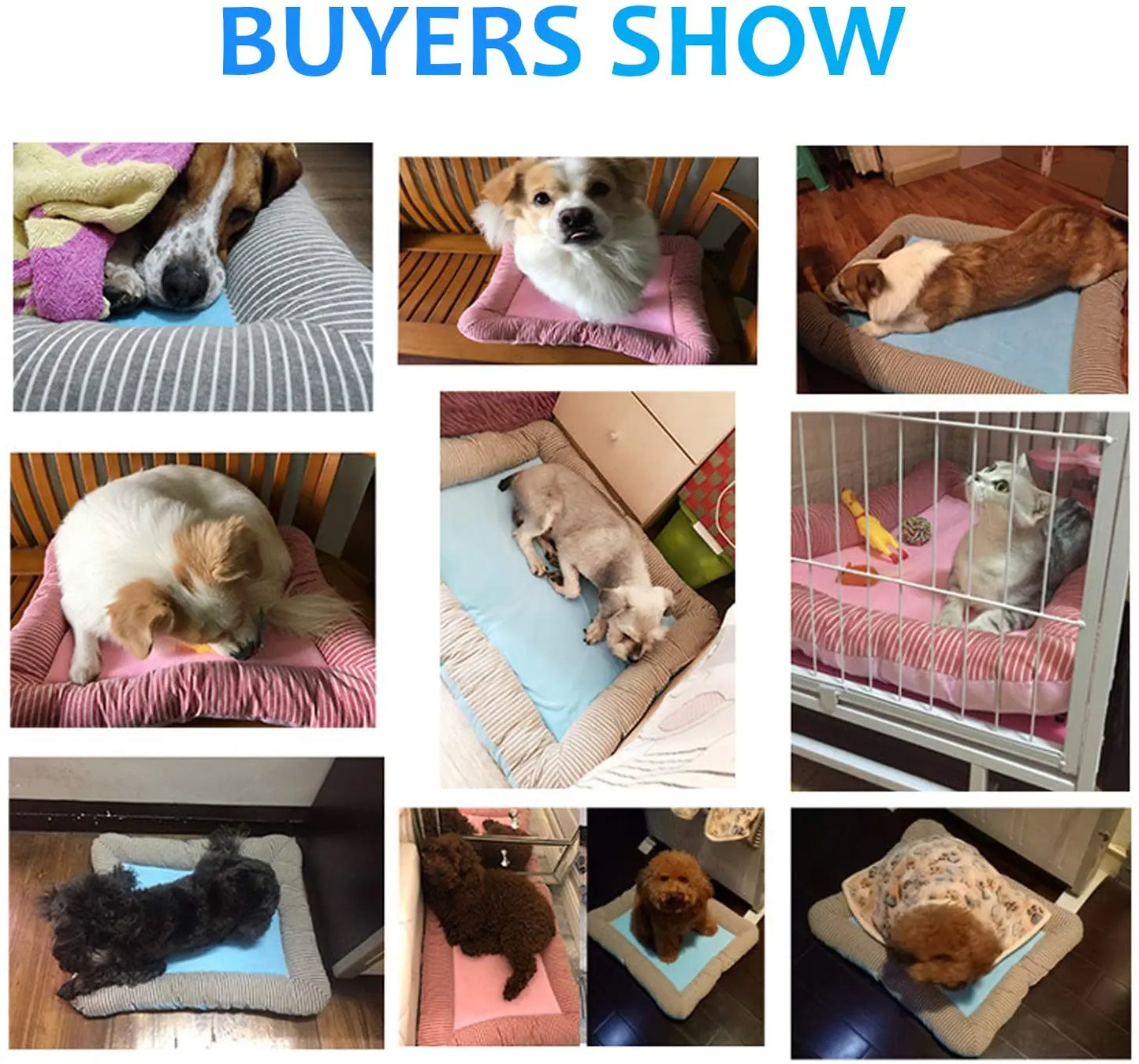 Pawinos™ Cooling Pet Mat – Breathable Summer Bed for Dogs & Cats