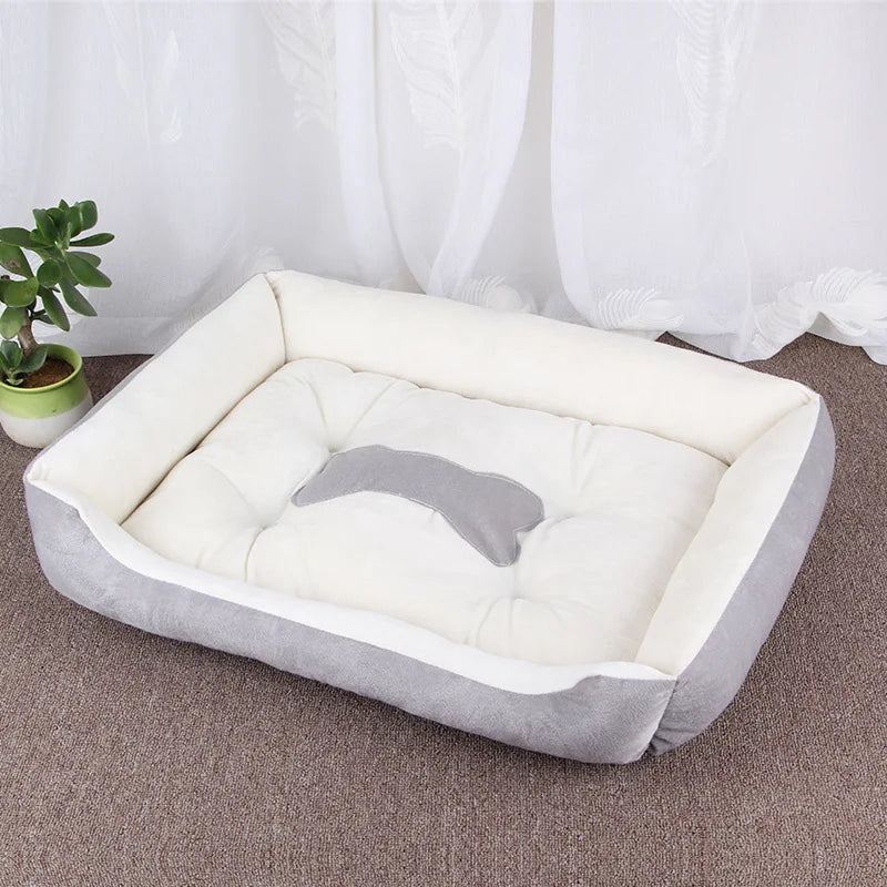 Pawinos™ Plush Dog Sofa Bed – Washable Cozy Pet Bed for Medium & Large Dogs