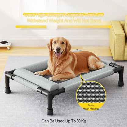 Pawinos™ Elevated Cooling Dog Bed – Breathable Raised Mesh Bed for Small & Medium Dogs