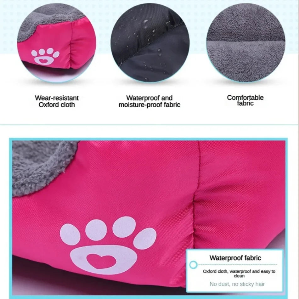 Pawinos™ Plush Dog Sofa Bed – Washable Cozy Pet Bed for Medium & Large Dogs