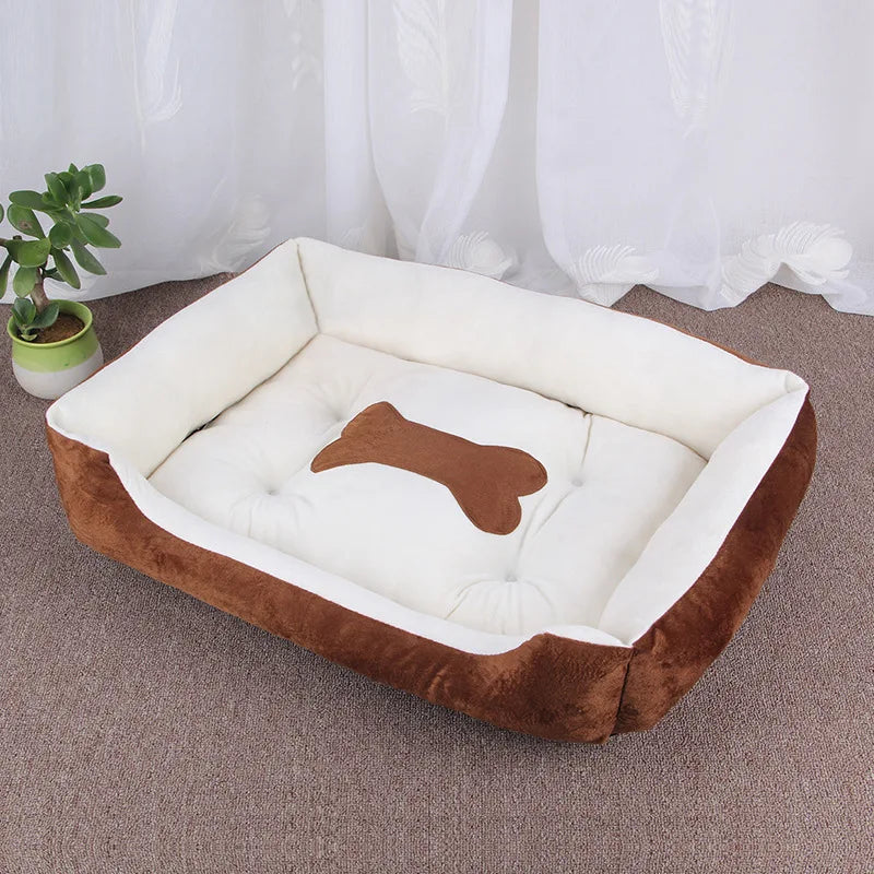 Pawinos™ Plush Dog Sofa Bed – Washable Cozy Pet Bed for Medium & Large Dogs