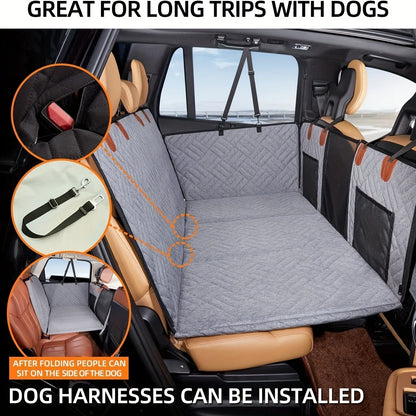 Pawinos™ Waterproof Dog Car Seat Cover – Scratch-Resistant Hammock for Cars & SUVs