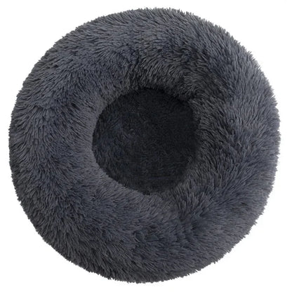 Pawinos™ Plush Round Dog Bed – Calming Washable Bed for Small, Medium & Large Dogs