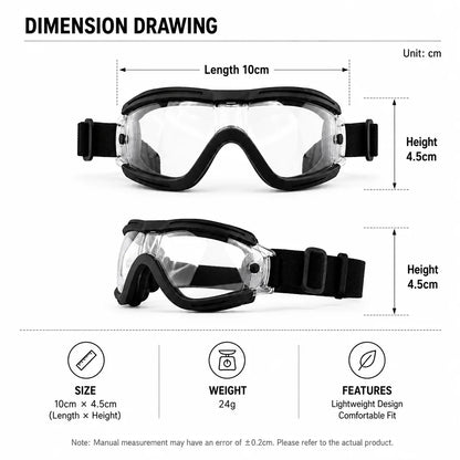 Pawinos™ UV Protection Dog Goggles – Sunglasses for Small & Medium Dogs